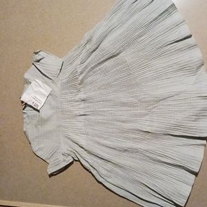 Caroline Bosmans, girls, light blue, short sleeved dress. Size 6.